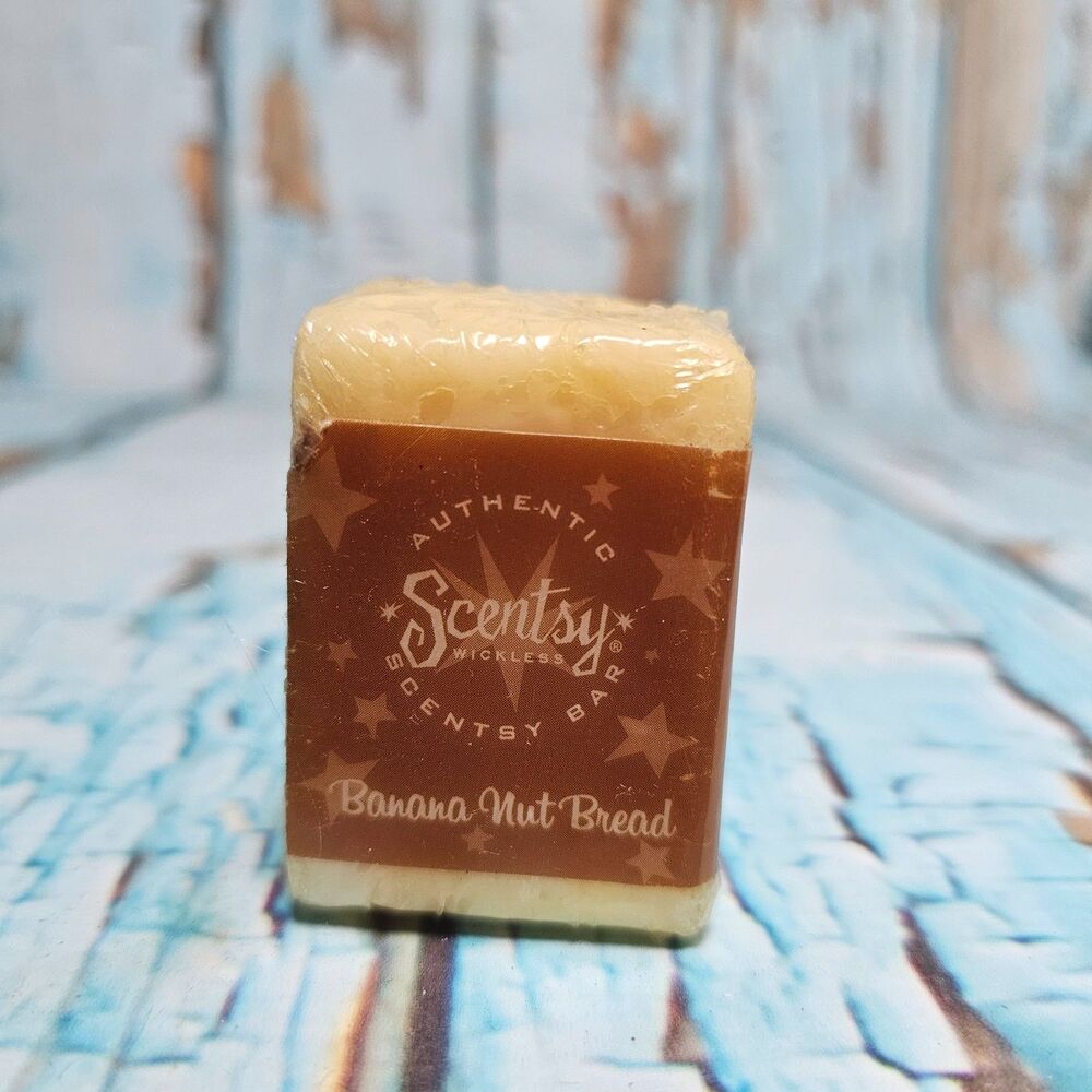 Scentsy Banana Nut Bread Consultant Wax Block Rare Sample Size Exclusive Wax NEW